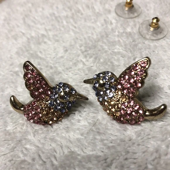 Betsy Johnson Hummingbird Earrings - Picture 5 of 5